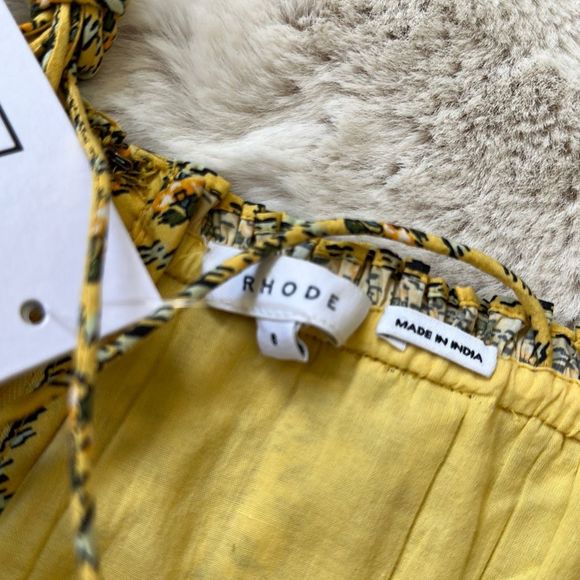 Rhode Pari Cropped Top Jawahar Garden Golden Size 8 - Picture 8 of 10